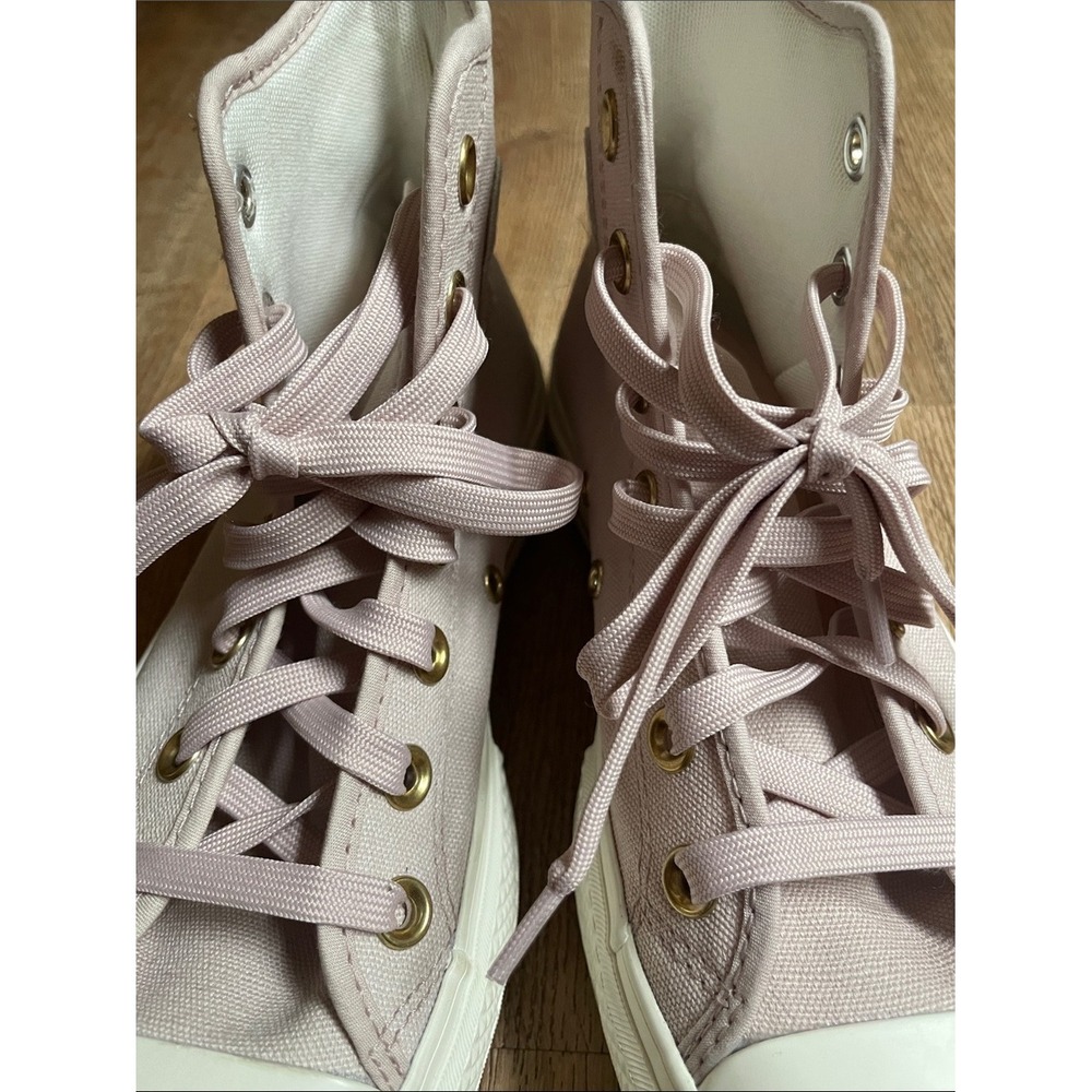 Converse Chuck Taylor All Star Lift High Top Pink Gold Platform Sneakers A10431C - Picture 12 of 13